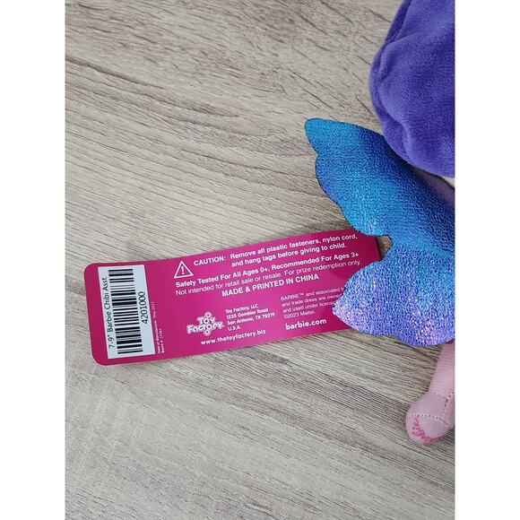 Barbie Fairy Princess Chibi Plush Doll Toy Factory Pink Purple Rainbow Dress NEW - Picture 5 of 6